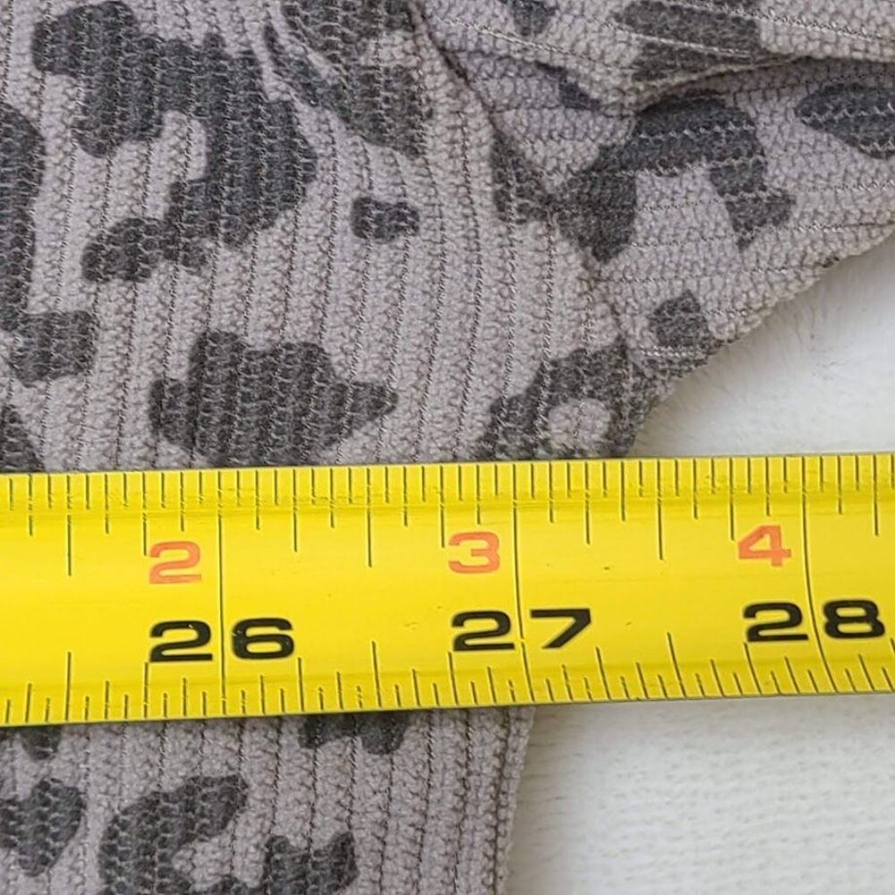 Dazy Sweatshirt Women's XL Gray Leopard Print Ribbed Cotton - Picture 5 of 7